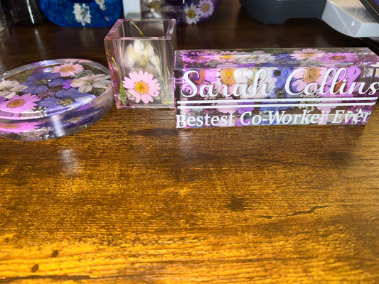 Name Plate, Coaster, Pen Holder