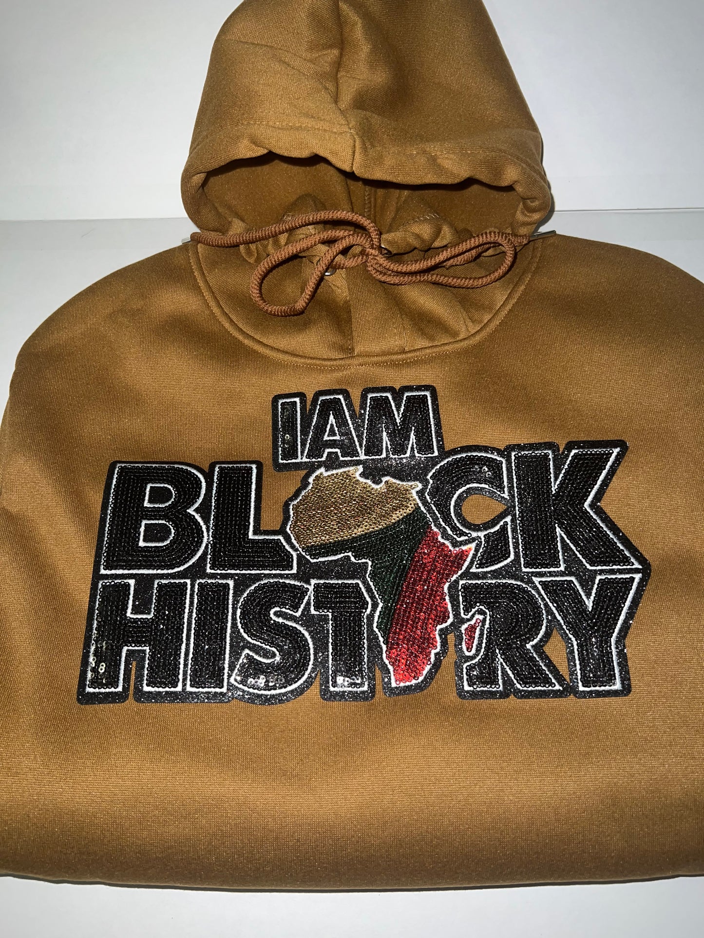 I Am Black History Sequin Hoodie