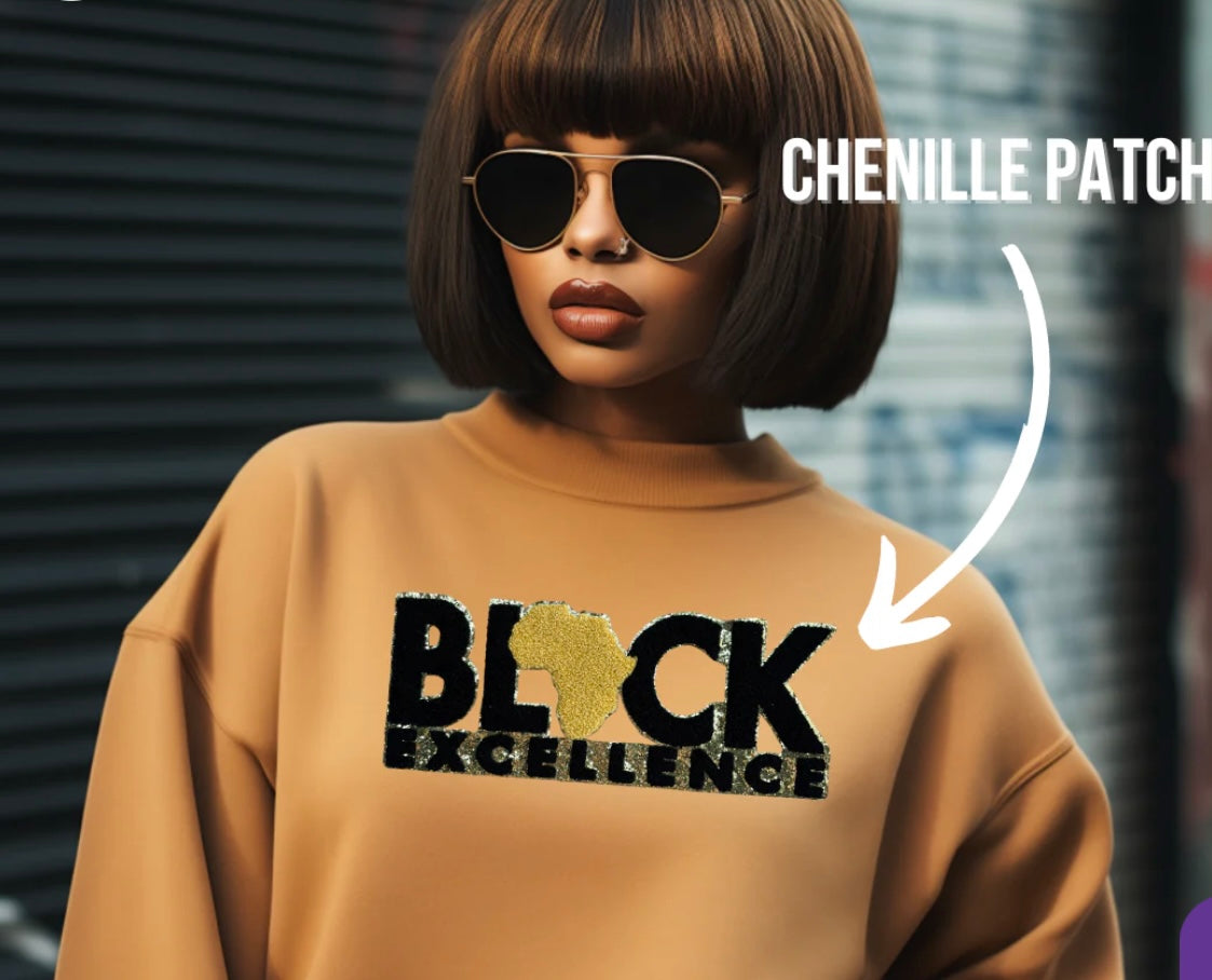 Black Excellence (Chenille Patch)